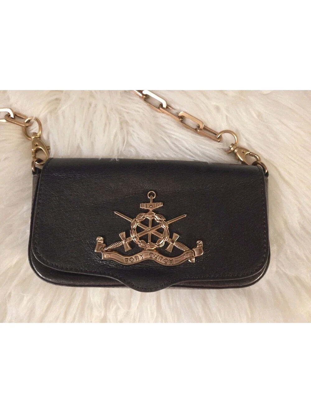 Tory Burch Nautical Amulet Continental Mini Crossbody Bag Clutch Rare 2009 - Picture 3 of 7